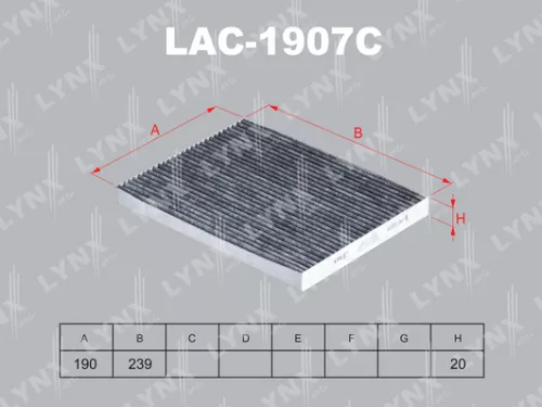 Cabin filter, carbon