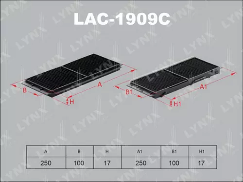 Cabin filter, carbon (x2)