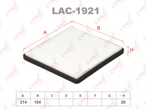 LYNXAUTO Cabin filter (LAC-1921)