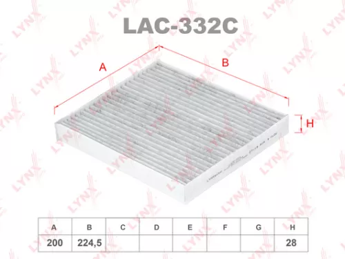 Cabin filter, carbon