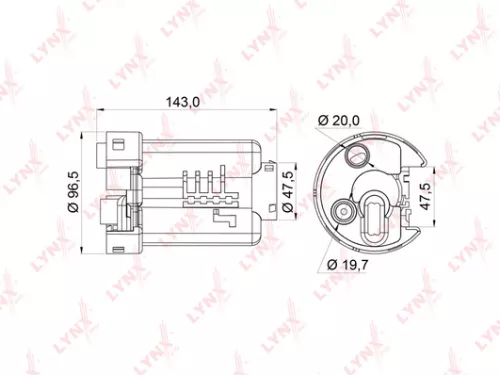 Fuel filter, in-tank