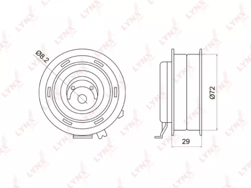 Tension pulley, timing belt