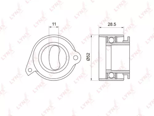 Tension pulley, timing belt