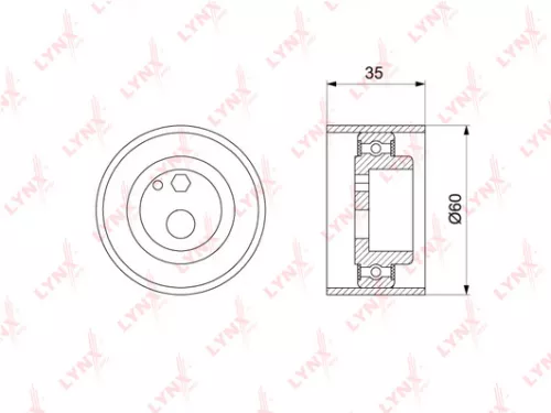 Tension pulley, timing belt