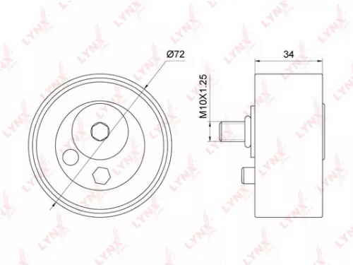 Tension pulley, timing belt