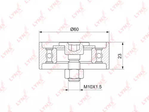 Tension pulley, timing belt