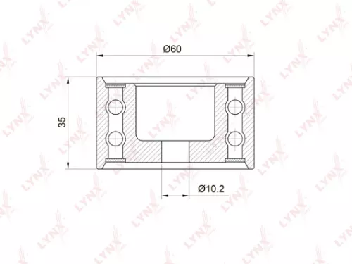 Deflection/Guide pulley, timing belt