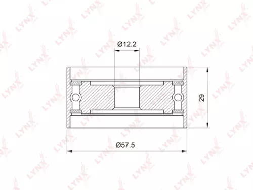 Deflection/Guide pulley, timing belt
