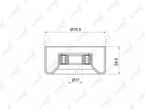 Tension pulley, poly v-belt