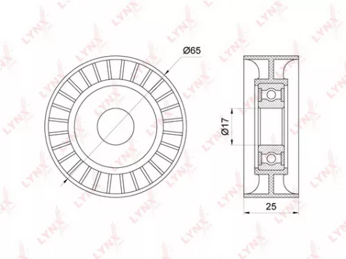 Tensioner Pulley, poly v-belt