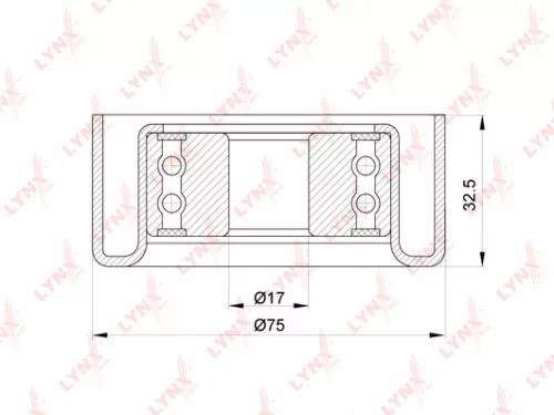LYNXAUTO Tensioner Pulley, poly v-belt (PB-5318)