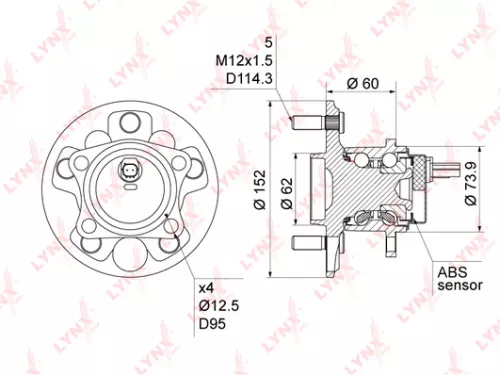 LYNXAUTO Wheel Hub (WH-1042)