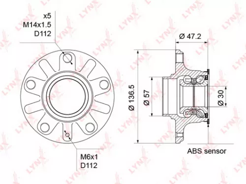 LYNXAUTO Wheel Hub (WH-1188)