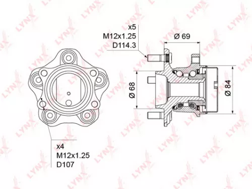LYNXAUTO Wheel Hub (WH-1231)