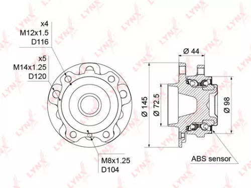 LYNXAUTO Wheel Hub (WH-1312)